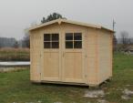 Ogrodowy domek drewniany na działkę Złocień 266x266