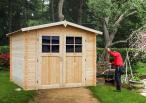 Ogrodowy domek drewniany na działkę Złocień 266x266