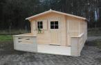 Drewniany domek letniskowy na działkę Zawilec 416x366