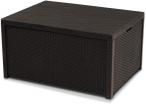Arica Rattan Table stolik do ogrodu ze skrzynią brązowy
