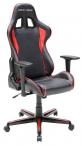Skórzany fotel do komputera DXRacer FH08/NR czerwony