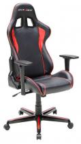 Skórzany fotel do komputera DXRacer FH08/NR czerwony