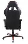 Skórzany fotel do komputera DXRacer FH08/NR czerwony
