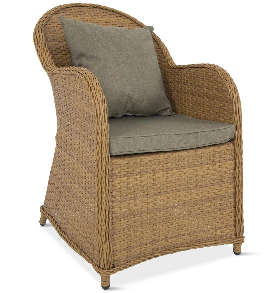 Fotel technorattanowyy Altito Dark Aureolin & Pigeon Grey