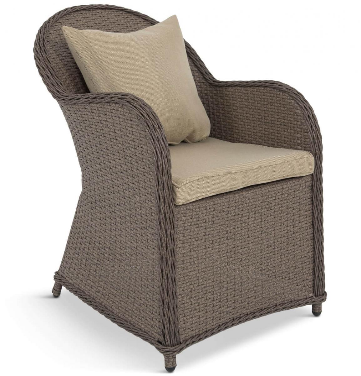 Fotel z technorattanu Altito Zebra & Beige