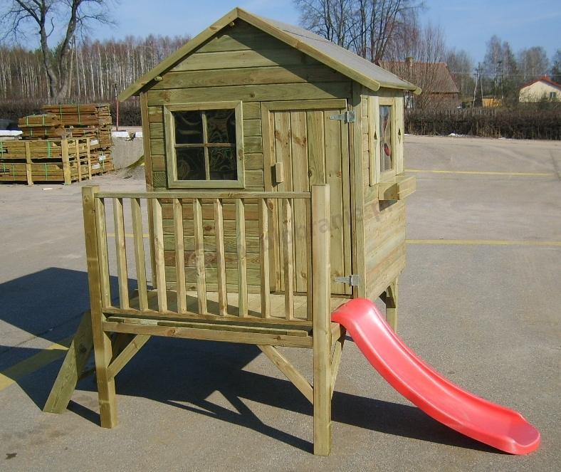 Domek dla dzieci Tomek ze ślizgiem