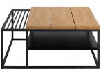 Interstil Apartment stolik kawowy z drewnianym blatem