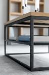 Interstil Apartment stolik kawowy z drewnianym blatem