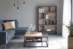 Interstil Apartment stolik kawowy z drewnianym blatem