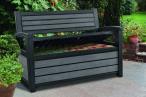 Ławka ze skrzynią Hudson Storage Bench 227L grafitowy