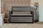 Ławka ze skrzynią Hudson Storage Bench 227L grafitowy