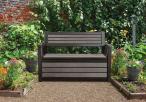 Ławka ze skrzynią Hudson Storage Bench 227L grafitowy