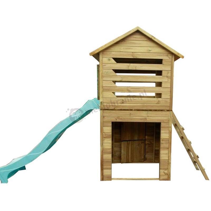 Zjeżdżalnia ogrodowa z domkiem