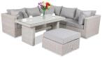 Zestaw wypoczynkowy technorattan LIGURITO IX PLUS Off-WHITE Elite & Taupe
