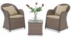 Altito Duo Caffe zestaw technorattan Zebra & Beige