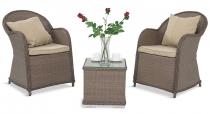 Altito Duo Caffe zestaw technorattan Zebra & Beige