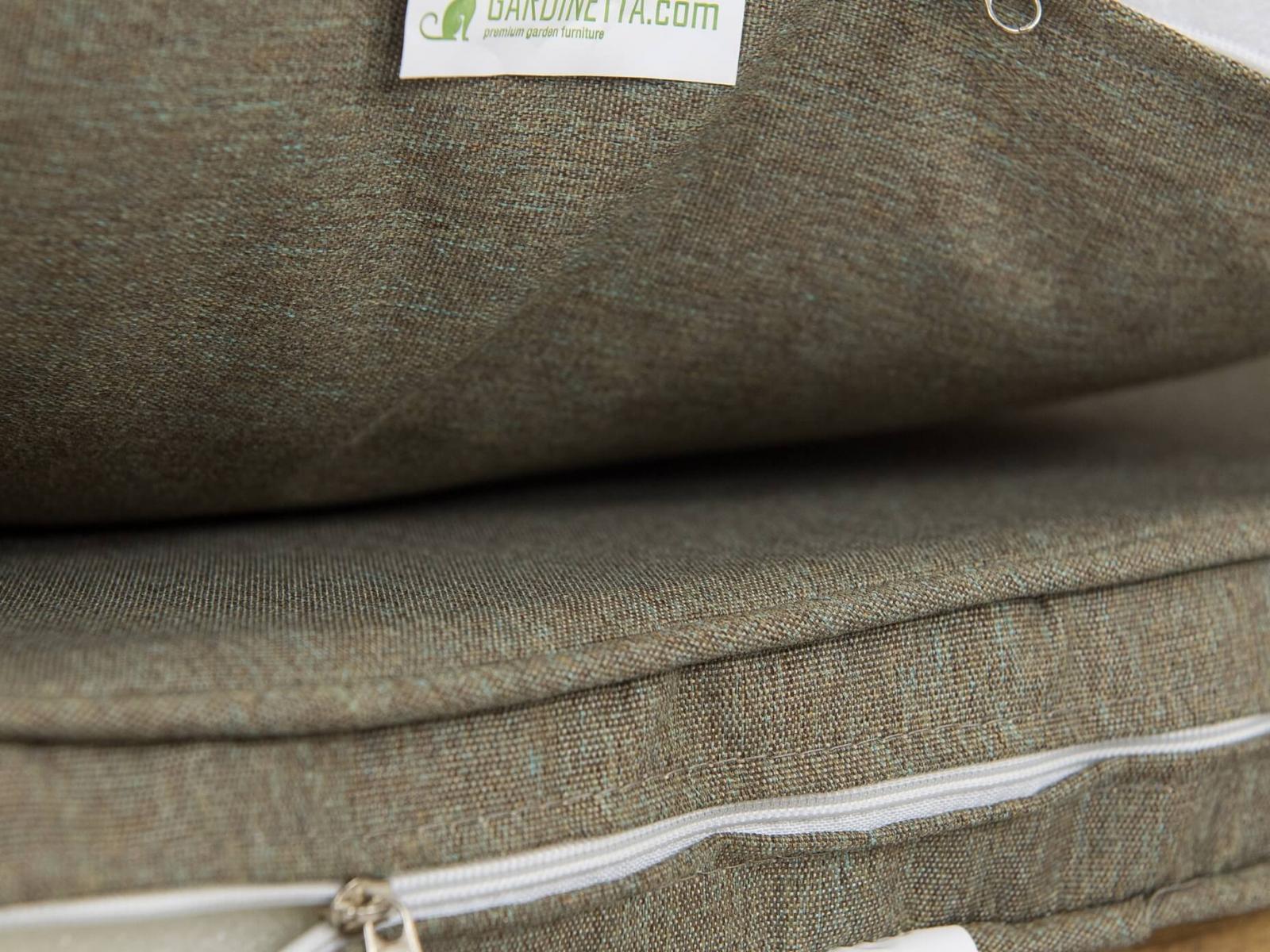 Altito Duo Caffe zestaw technorattanowy Dark Aureolin & Pigeon Grey - poduszka