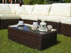 Meble technorattanowe LIGURITO Brown Elite & Ecru