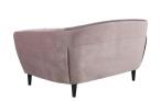 Actona Ria welurowa sofa w kolorze pudrowego różu