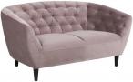 Actona Ria welurowa sofa w kolorze pudrowego różu