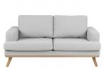 Actona Norwich minimalistyczna jasnoszara sofa
