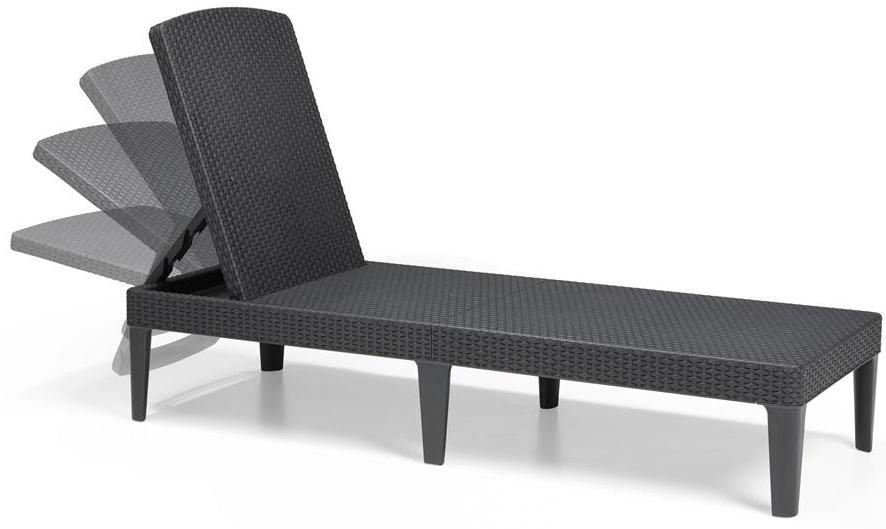 leżak ogrodowy na taras z regulacją oparcia