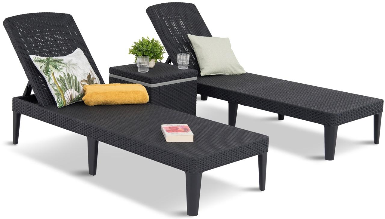 Keter Jaipur grafitowy w zestawie