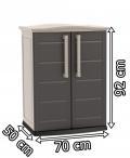 Szafka do ogrodu Boston Base Compact Shed beżowo-brązowy