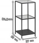 Actona Seaford mały regał z dwoma półkami 82cm