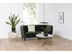 Actona Jonna stylowa sofa z aksamitu ciemnozielona