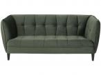 Actona Jonna stylowa sofa z aksamitu ciemnozielona