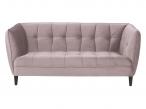 Actona Jonna aksamitna sofa na nóżkach brudny róż