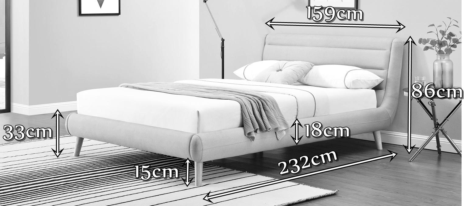 Łóżko Elanda Halmar wymiary