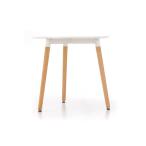 Okrągły stolik z białym blatem Socrates Halmar 80cm front