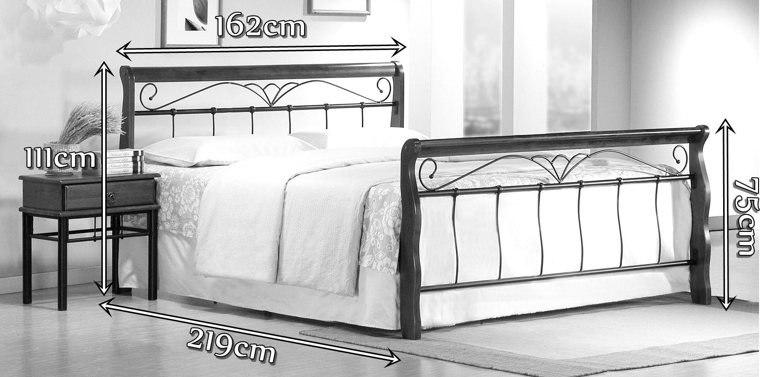 Łóżko Veronica 160cm wymiary