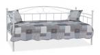 Metalowe łóżko jednoosobowe Ankara białe 200x90