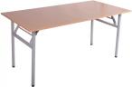 Stół konferencyjny składany 180x90 buk - stelaż szary