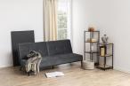Actona Perugia rozkładana sofa tapicerowana szarym aksamitem