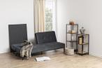 Actona Perugia rozkładana sofa tapicerowana szarym aksamitem