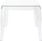 Przezroczysty stolik kawowy Queen Clear Transparent - nowoczesny stolik kawowy