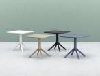 Kwadratowy stół z tworzywa Sky Table 80 Taupe - kolorystyaka