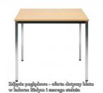 Stół konferencyjny SIMPLE 80x80 biały