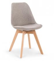 Szare krzesło skandynawski design K303 jasny popiel