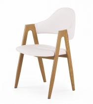 Białe stylowe retro krzesło K247 Halmar