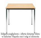 Stół konferencyjny SIMPLE 80x80 Tiepolo Nut Chrom