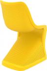 Designerskie krzesło z tworzywa sztucznego Bloom Yellow
