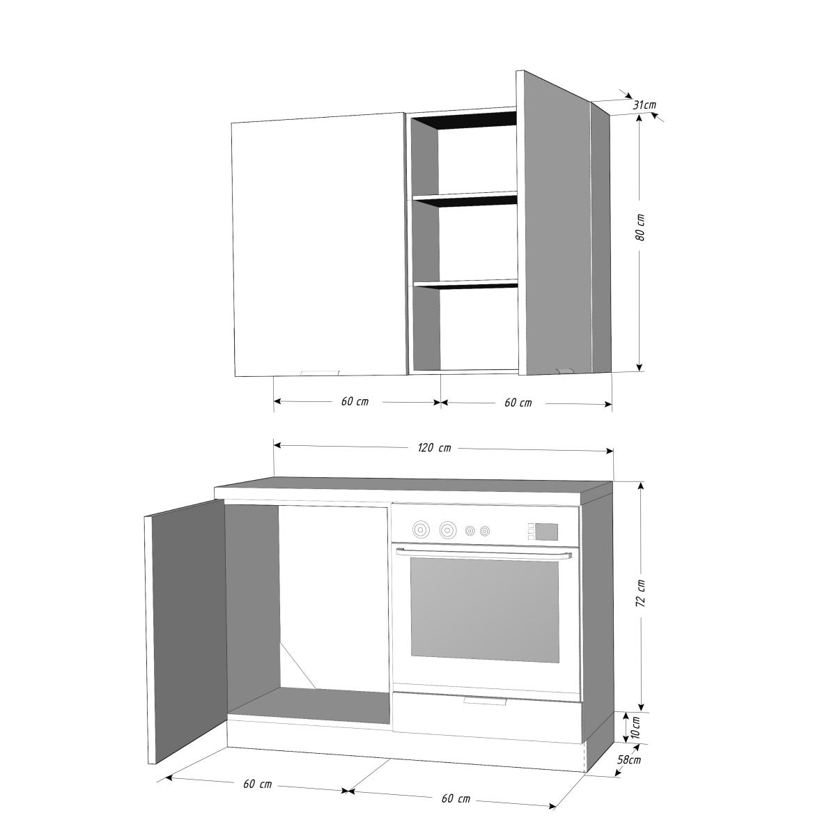 Flinton Classen 120cm - wymiary