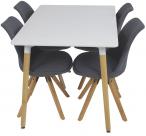 Zestaw stół i krzesła styl skandynawski design