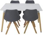 Zestaw stół i krzesła styl skandynawski design