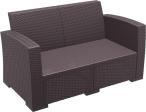 Sofa Monaco dwuosobowa brązowa